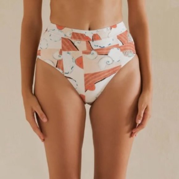 Elce Swim Reverie High Waisted Bikini Bottom Size Medium - Picture 1 of 7